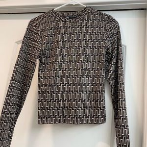 Zara long sleeve shirt patterned